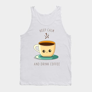 keep calm and drink coffee Tank Top